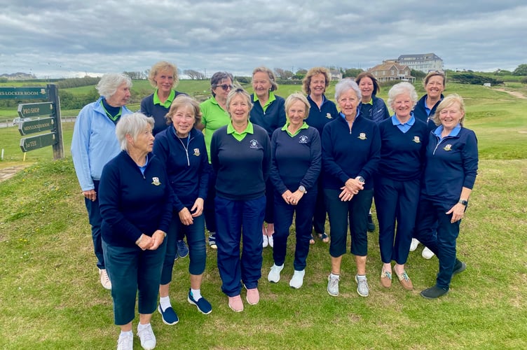 Torrington and Thurlestone ladies after the match