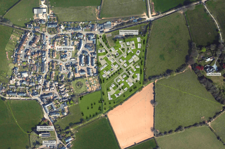 Baker Estates have submitted an application for 40 new homes in East Allington.