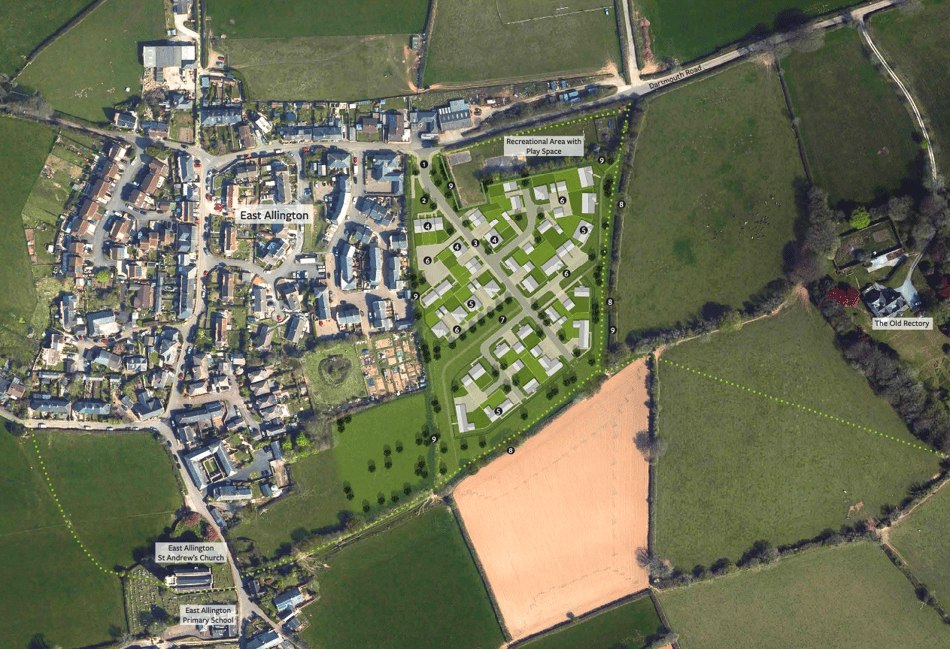 Baker Estates propose 40 home extension to East Allington