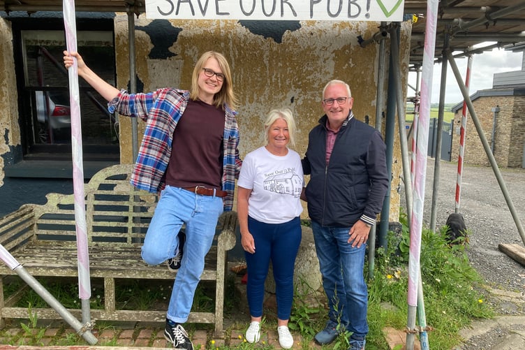 L to R: Communications Officer Nic Crane, Jo Mills and Nick Allcock