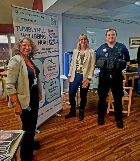 L to R: Suzi Garrod, Laura Darvell and PCSO Tom Eabry