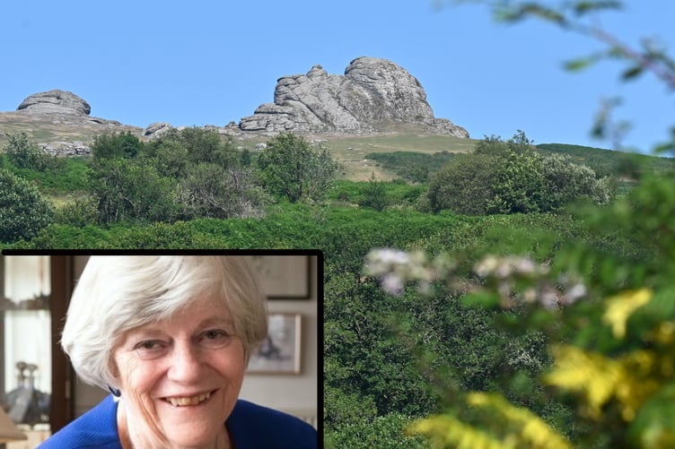 Haytor Rocks standing high above Haytor Vale on Dartmoor.
Police launched a murder iinvestigation in the village following the discovery of the body of former MP Ann WIddecombe in her home there on July 9.
Counter terrorism police are now leading the investigation into the death of Ann WIddecombe (insert) who was found dead in her Dartmoor home below Haytor
Photo: StevePope/Iliffe