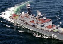 Russian frigate engages in artillery drill off South Hams