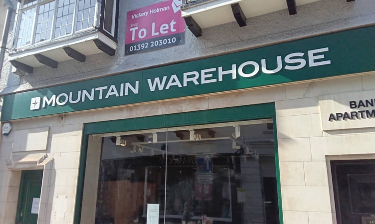 Mountain Warehouse in Dartmouth To Let after 10 years (Stuart Smith)