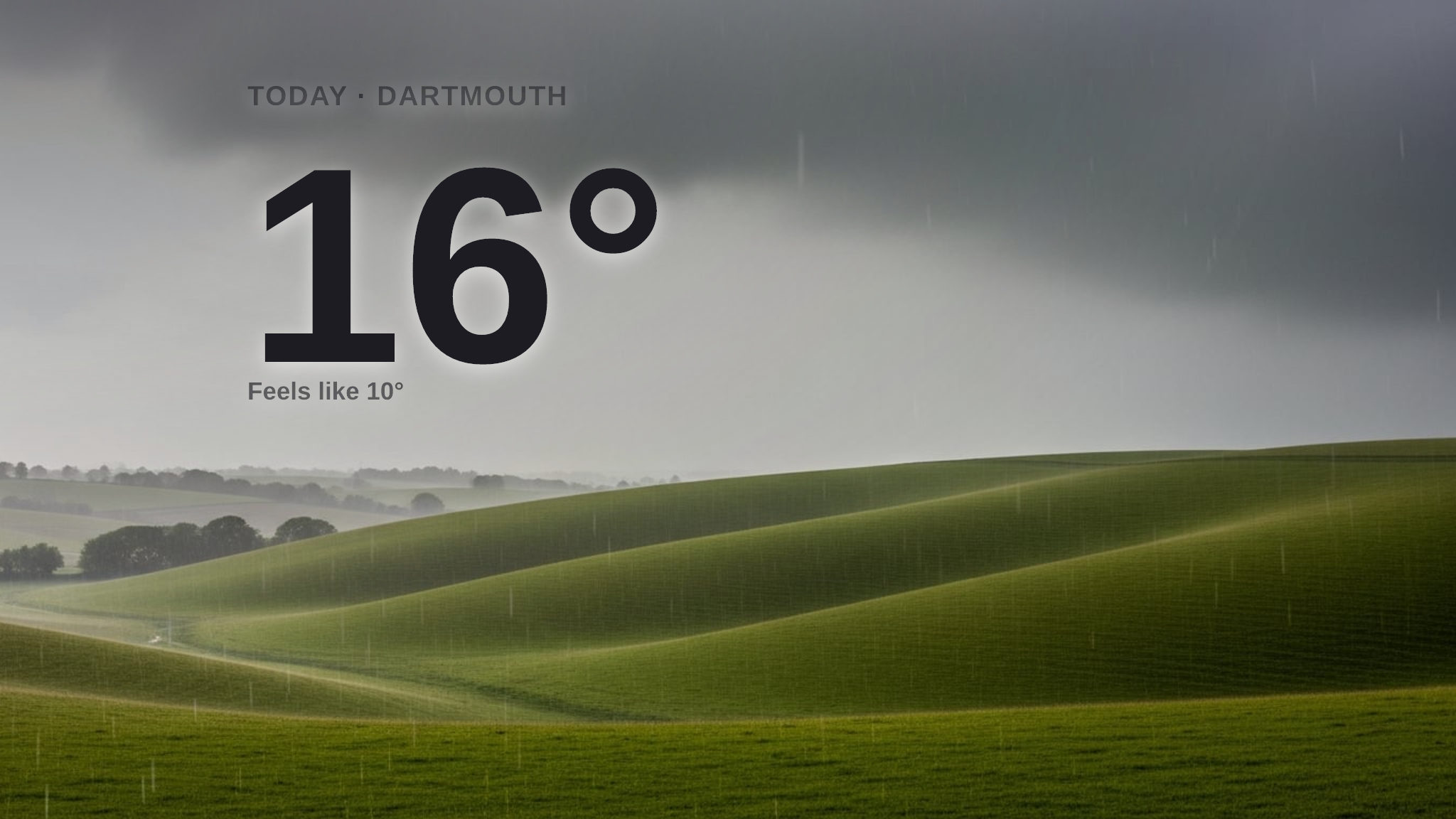 Heavy rain for Dartmouth today - here's your Saturday forecast