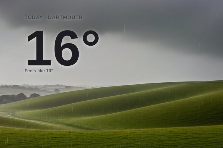 Dartmouth weather: heavy rain Saturday with rain expected and a high of 16°C