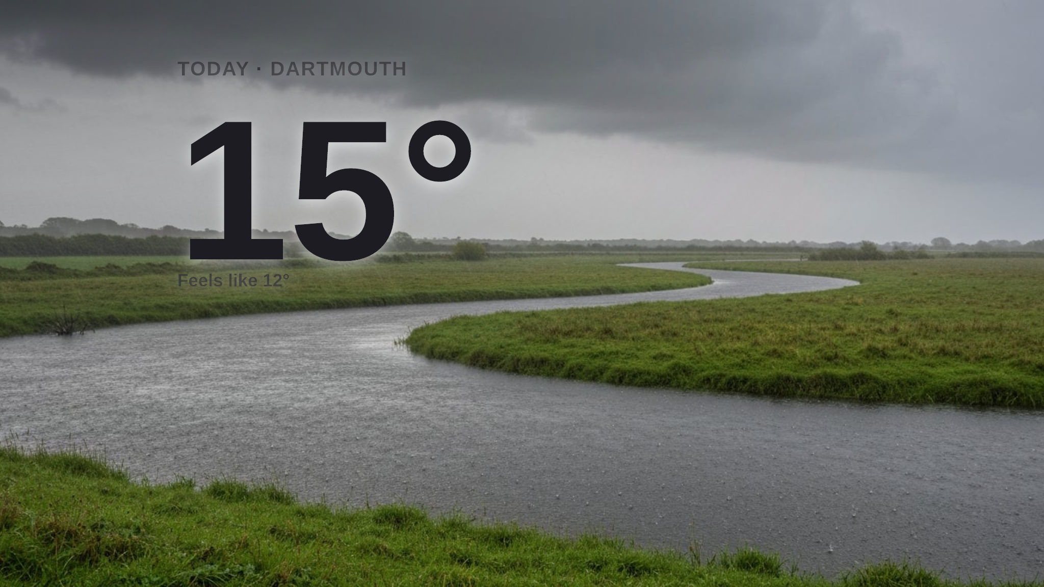 Heavy rain on the way for Dartmouth - here's your Thursday forecast
