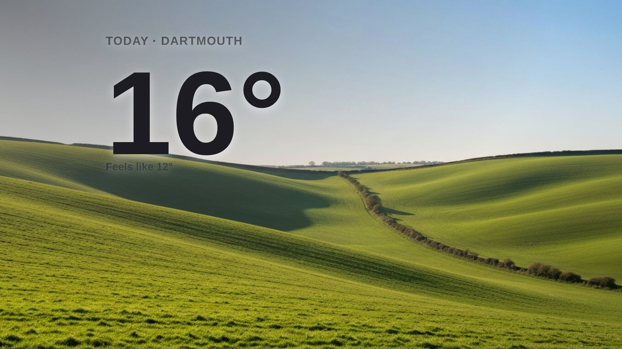 Sunshine and warmth for Dartmouth today - here's what to expect