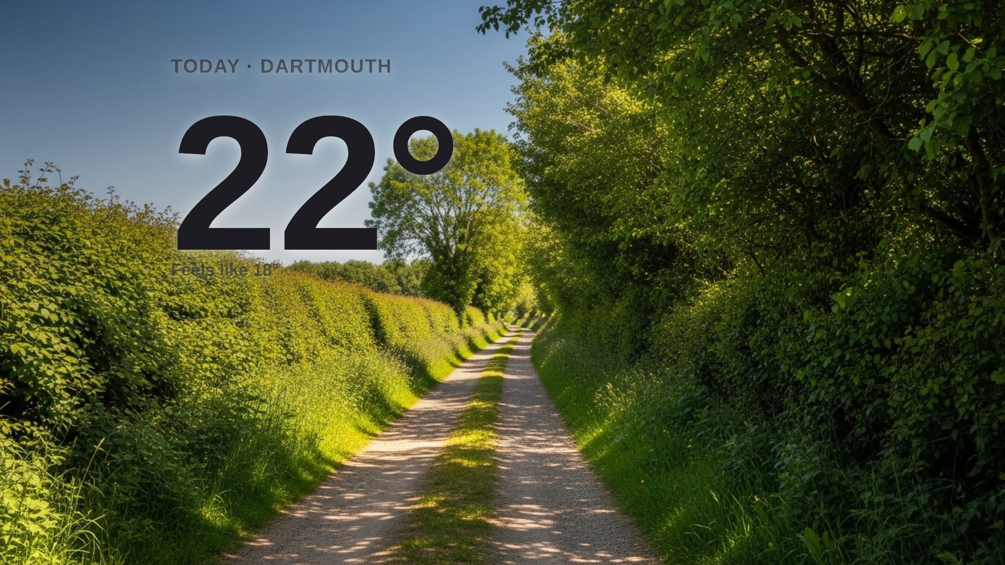 Sunny skies for Dartmouth today - here's what to expect