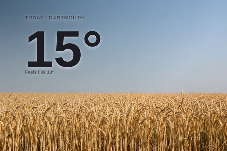 Dartmouth weather: sunny Friday with little chance of rain and a high of 15°C